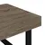 Produktbild 5 för Soffbord grå och svart 120x60x40 cm MDF och järn