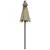 Produktbild 4 för Parasoll taupe 200x224 cm aluminium