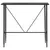 Produktbild 2 för Barbord svart 120x60x110 cm MDF