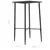 Produktbild 5 för Barbord svart 60x60x111 cm MDF