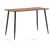 Produktbild 6 för Matbord brun 120x60x75 cm MDF
