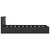 Produktbild 6 för Sängram hydraulisk förvaring LED svart konstläder 100x200 cm 