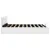 Produktbild 6 för Sängram hydraulisk förvaring LED vit konstläder 160x200 cm 