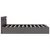 Produktbild 6 för Sängram hydraulisk förvaring LED grå konstläder 140x200 cm 