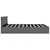 Produktbild 6 för Sängram hydraulisk förvaring LED grå konstläder 160x200 cm 