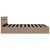 Produktbild 7 för Sängram hydraulisk förvaring LED ljusbrun konstläder 160x200 cm 