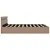 Produktbild 6 för Sängram hydraulisk förvaring LED ljusbrun konstläder 180x200 cm 