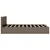 Produktbild 5 för Sängram med hydraulisk förvaring taupe tyg 140x200 cm 