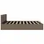 Produktbild 5 för Sängram med hydraulisk förvaring taupe tyg 160x200 cm 