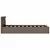 Produktbild 6 för Sängram med hydraulisk förvaring och LED taupe tyg 90x200 cm 