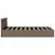Produktbild 6 för Sängram med hydraulisk förvaring och LED taupe tyg 120x200 cm 