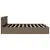 Produktbild 6 för Sängram med hydraulisk förvaring och LED taupe tyg 180x200 cm 