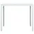 Produktbild 2 för Soffbord vit 78x78x74 cm HDPE träutseende
