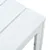 Produktbild 5 för Soffbord vit 78x78x74 cm HDPE träutseende