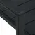 Produktbild 7 för Trädgårdsstolar 2 st svart HDPE träutseende