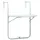 Balkongbord vit 60x64x83,5 cm plast konstrotting