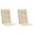 Produktbild 3 för Stolsdynor 2 st beige 120x50x3 cm tyg