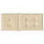 Produktbild 7 för Stolsdynor 2 st beige 120x50x3 cm tyg