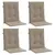 Produktbild 3 för Stolsdynor 4 st taupe 100x50x3 cm oxfordtyg