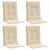 Produktbild 3 för Stolsdynor 4 st beige 100x50x3 cm oxfordtyg