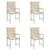 Produktbild 4 för Stolsdynor 4 st beige 100x50x3 cm oxfordtyg