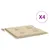Produktbild 2 för Stolsdynor 4 st beige 40x40x3 cm oxfordtyg
