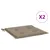 Produktbild 2 för Stolsdynor 2 st taupe 50x50x3 cm oxfordtyg