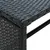 Produktbild 3 för Soffbord svart 70x40x38 cm konstrotting