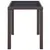 Produktbild 3 för Trädgårdsbord brun 123x60x74 cm konstrotting