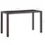 Produktbild 5 för Trädgårdsbord brun 123x60x74 cm konstrotting