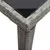 Produktbild 4 för Trädgårdsbord antracit 123x60x74 cm konstrotting