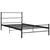 Produktbild 2 för Sängram svart metall 100x200 cm