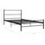 Produktbild 7 för Sängram svart metall 100x200 cm