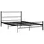 Produktbild 2 för Sängram svart metall 120x200 cm