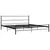 Produktbild 2 för Sängram svart metall 200x200 cm