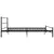 Produktbild 4 för Sängram svart metall 200x200 cm