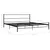 Produktbild 7 för Sängram svart metall 200x200 cm