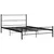 Produktbild 2 för Sängram svart metall 140x200 cm