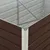 Produktbild 5 för Odlingslåda 160x80x45 cm galvaniserat stål brun