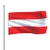 Produktbild 4 för Österrikes flagga 90x150 cm