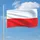Polens flagga 90x150 cm