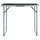 Hopfällbart campingbord med metallram 80x60 cm grå