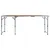Produktbild 3 för Hopfällbart campingbord aluminium 180x60 cm