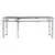 Produktbild 2 för Hopfällbart campingbord grå aluminium 180x60 cm