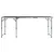 Produktbild 3 för Hopfällbart campingbord grå aluminium 180x60 cm