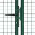 Produktbild 3 för Trädgårdsgrind stål 400x125 cm grön