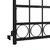 Produktbild 5 för Trädgårdsgrind med välvd ovansida stål 89x200 cm svart