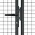Produktbild 3 för Nätgrind för trädgård galvaniserat stål 400x175 cm grå