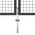 Produktbild 4 för Nätgrind för trädgård galvaniserat stål 400x175 cm grå
