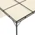 Produktbild 7 för Trädgårdspaviljong med draperier 4x3x2,25 m gräddvit